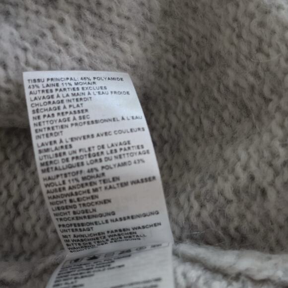 Ba&Sh Women's Gray Wool Blend V Back Beyla Sweater Dress Size 0/XS - Picture 9 of 14